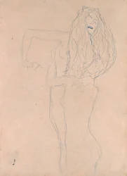 Dos mujeres desnudas abrazándose (Ver Sacrum)